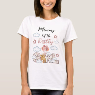 Teddy Bar Geburtstagsmädchen Frauen Hemden Mama T-Shirt