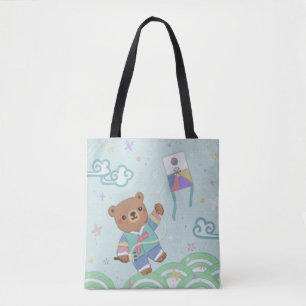 Teddy Bär in Hanbok: Drachen fliegen
