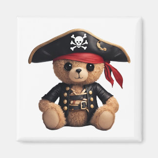 Teddy Bär in Piratenverkleidung Magnet