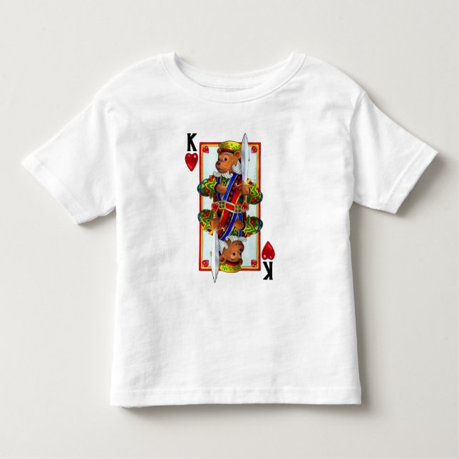 Teddy Bar King of Hearts Kleinkind T-shirt (Vorderseite)