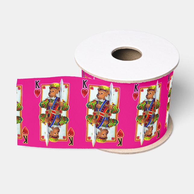 Teddy Bar King of Hearts Ripsband (Spule)
