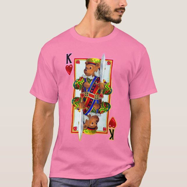 Teddy Bar King of Hearts T-Shirt (Vorderseite)