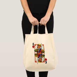 Teddy Bar King of Hearts Tragetasche
