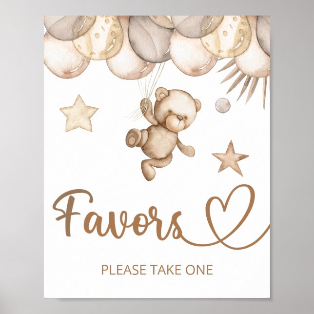 Teddy Bär können wir frühzeitig Baby Favoriten war Poster (Vorne)