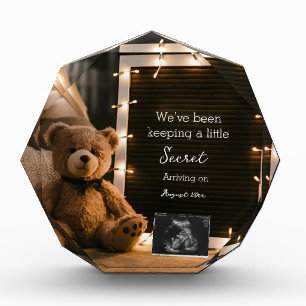 Teddy-Bär Kuschelnacht Schwangerschaftsankündigung Fotoblock