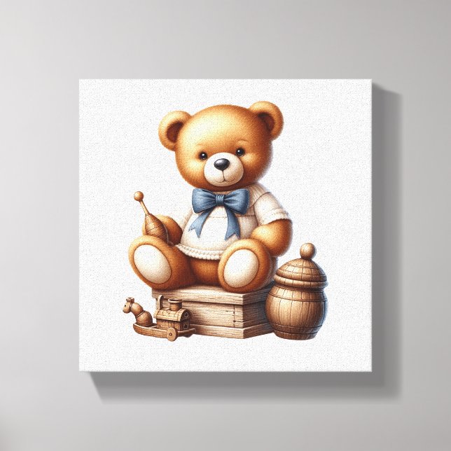 Teddy Bär Leinwanddruck (Vorderseite)