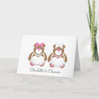 Teddy Bär Lesbian Hochzeit Glückwünsche niedlich