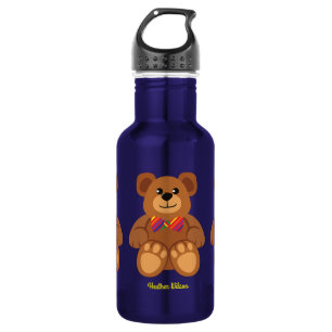 Teddy Bär Niedlich Kinder Wasserflasche mit Name