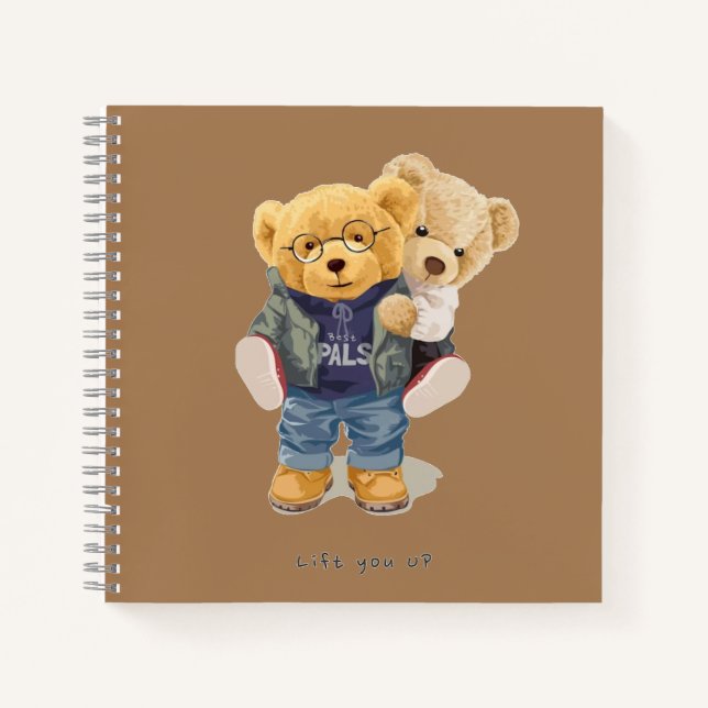 Teddy Bär Notizbuch (Vorderseite)