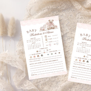 Teddy-Bär-Nursery-Baby-Shower-Vorhersagen-Spiel