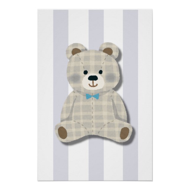 Teddy-Bär-Nursery-Glossy-Plakat Poster (Vorderseite)