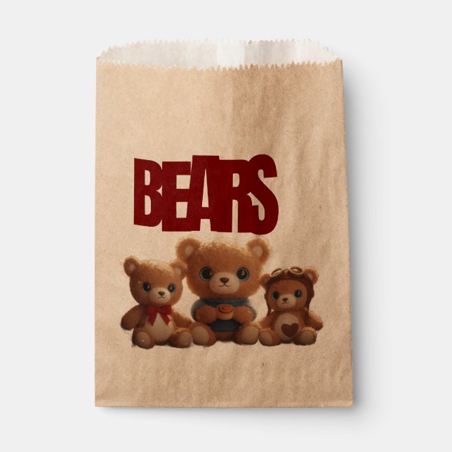 Teddy Bär PARTYTÜTE Geschenktütchen (Vorderseite)