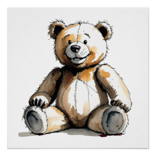 Teddy Bar Poster