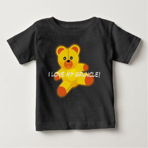 Teddy-Bär sagt, "ich Liebe mein Gruncle " Baby T-shirt
