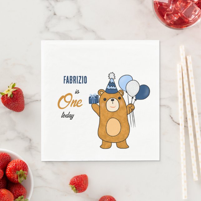 Teddy Bär Serviette (Beispiel)