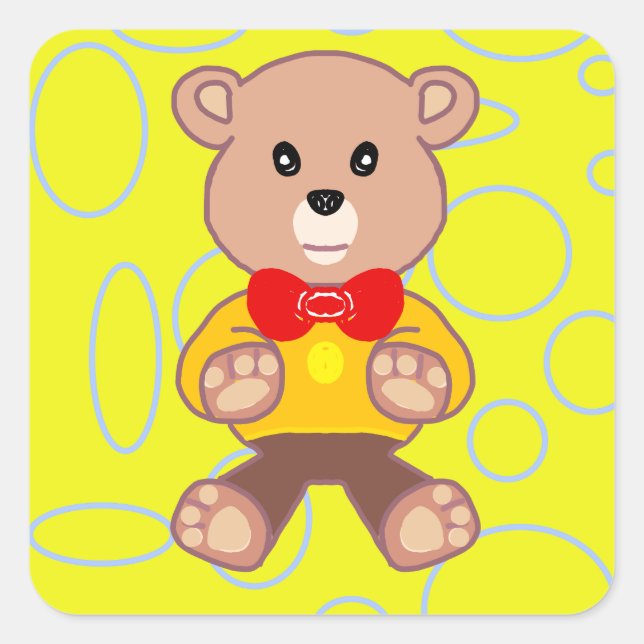 Teddy Bar Sticker (Vorderseite)