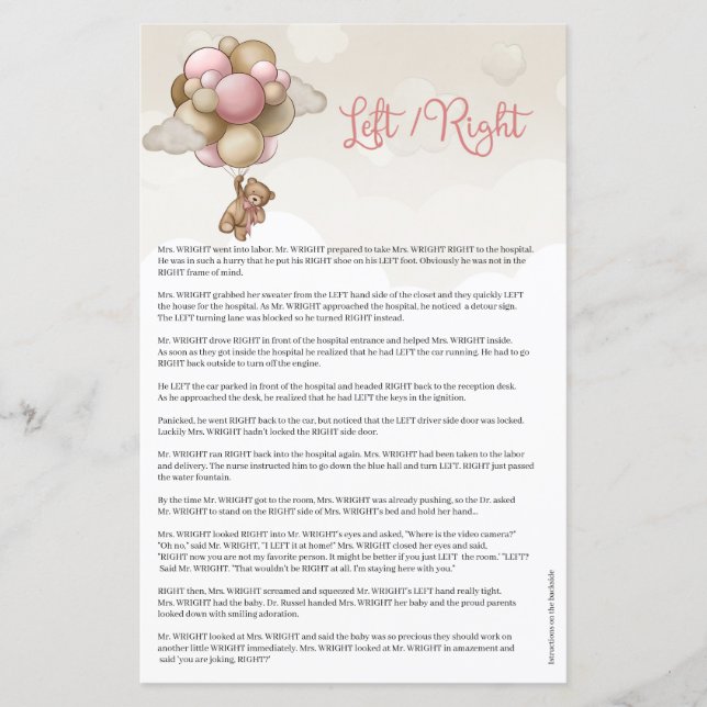 Teddy-Bär von Watercolor, pinkfarben, Elfenbeinbra (Vorderseite)