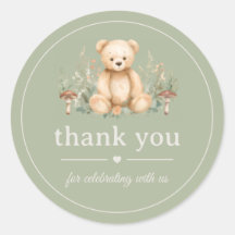 Teddy Bär Wald Dusche Sagegrün Danke
