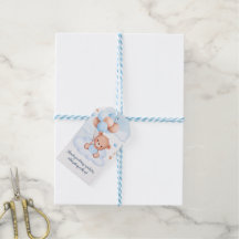 Teddy Bär Watercolor Junge Baby Shower Anpassbar