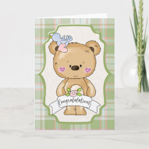 Teddy Bar Wedding Herzlichen Glückwunsch Karte