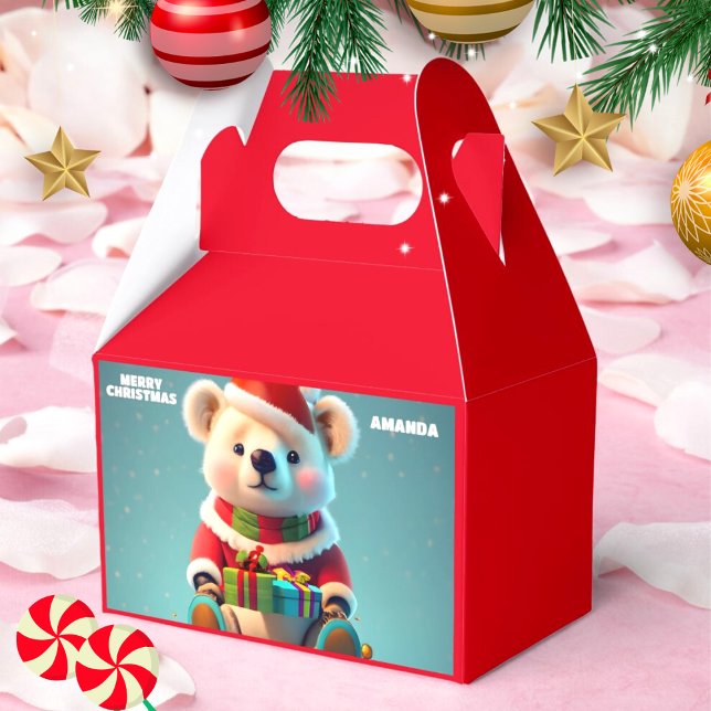 Teddy Bär Weihnachten Personalisiert Kids Party Ro Geschenkschachtel (Von Creator hochgeladen)