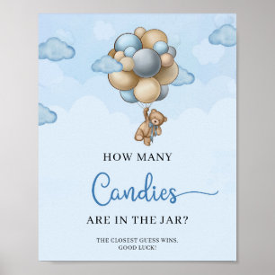 Teddy Bär wie viele Candies im Jar-Spiel sind Poster
