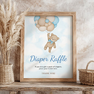 Teddy-Bär-Windeln-Raffle-Poster Poster