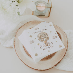 Teddy-Bär Winter-Baby-Party geschlechtsneutral Serviette