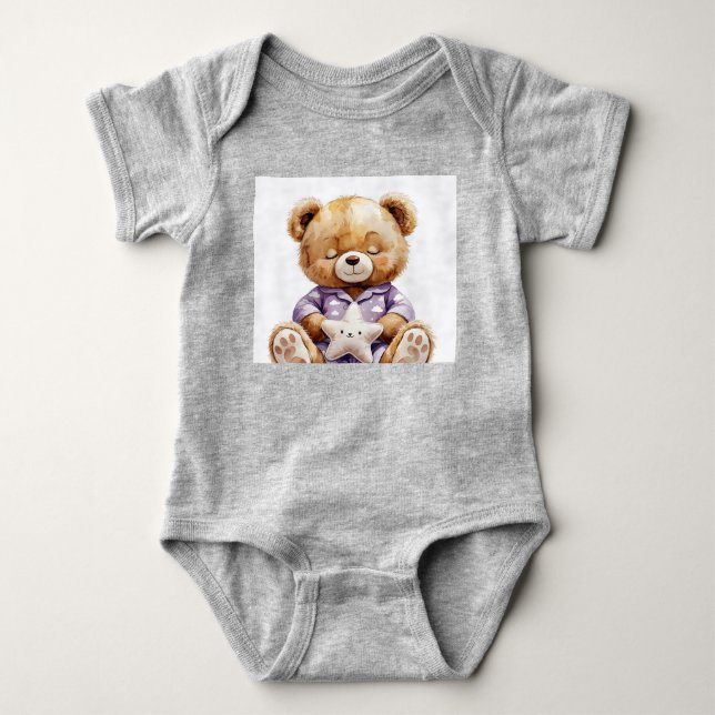 Teddy Bären Baby Suite Strampler (Vorderseite)