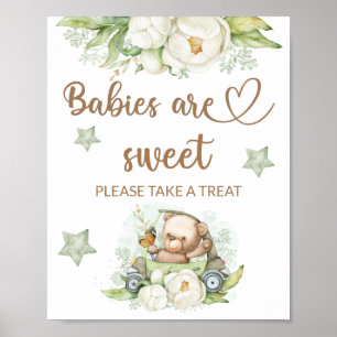 Teddy Bären Babybär Babys sind süß nehmen eine Lec Poster