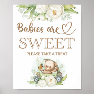 Teddy Bären Babybär Babys sind süß nehmen eine Lec Poster