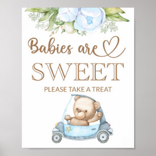 Teddy Bären Babybär Babys sind süß nehmen eine Lec Poster