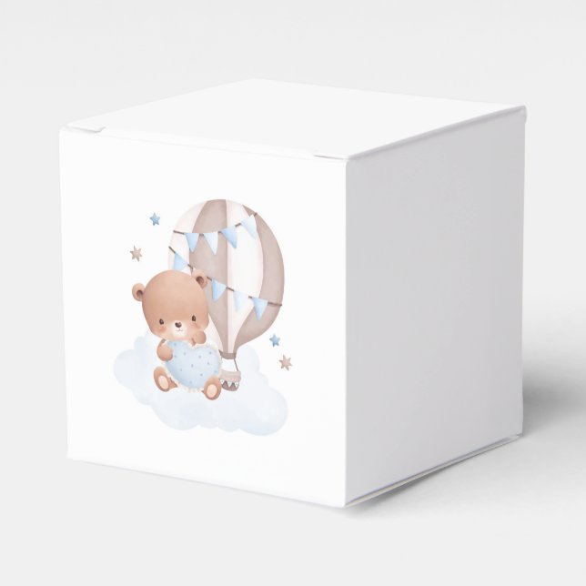 Teddy Bären Babydusche Geschenkschachtel (Vorderseite)
