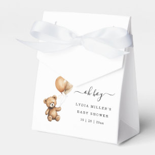 Teddy Bären Balloons Babydusche Geschlecht neutral Geschenkschachtel