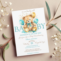 Teddy Bären Bearly Wartezeit Aqua Blau Braun Babyd