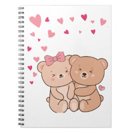 Teddy Bären Design für Valentine Geschenke Notizblock