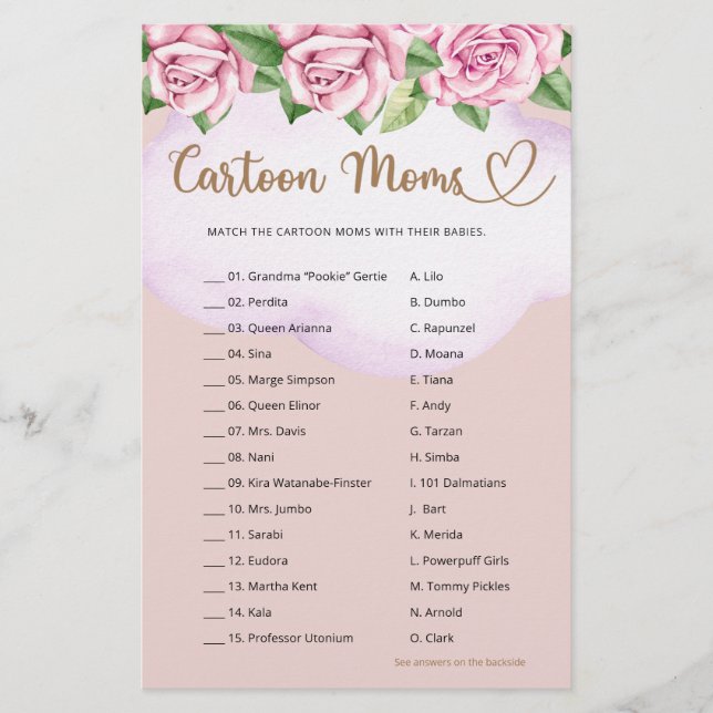 Teddy Bären Girl Dusche Cartoon Mamas (Vorderseite)