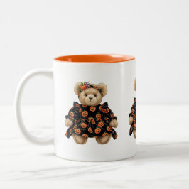 Teddy Bären Halloween von Natasha Us Zweifarbige Tasse