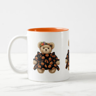 Teddy Bären Halloween von Natasha Us Zweifarbige Tasse