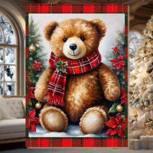 Teddy Bären Namensschild Weihnachten von Großelter Karte