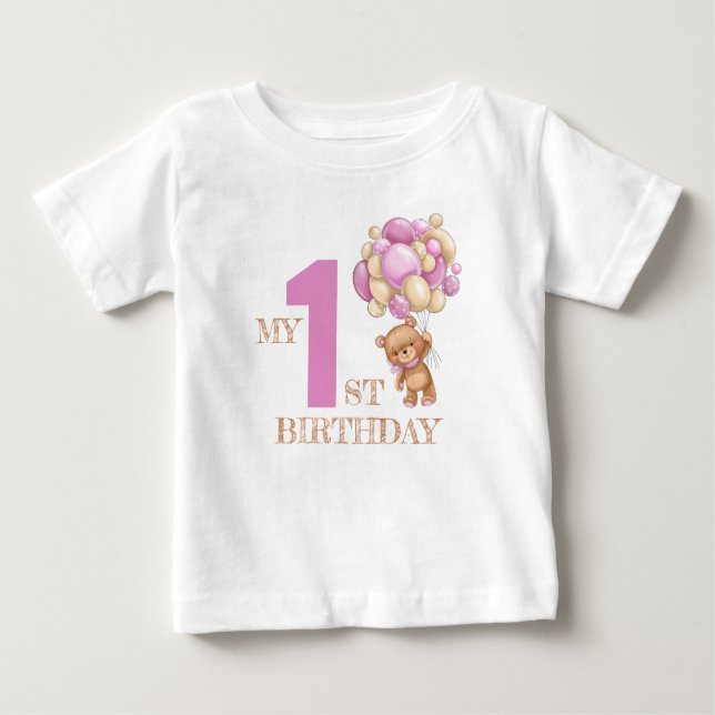 Teddy Bären Picknick Baby T-shirt (Vorderseite)