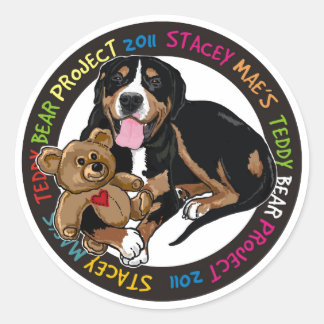 Teddy Bären Projekticker Runder Aufkleber