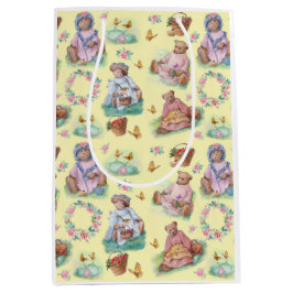 Teddy Bären Tee Time Yellow Mittlere Geschenktüte
