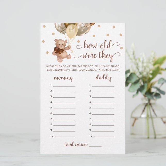 Teddy Bären wie alt waren sie zu spielen (Stehend Vorderseite)