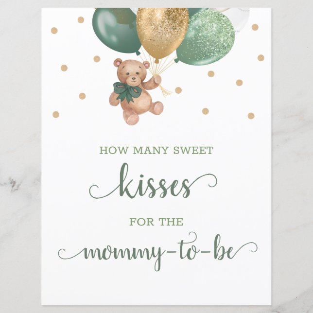 Teddy Bären wie viele Küsse im Jar-Zeichen (Vorderseite)