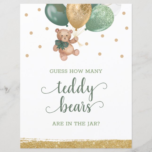 Teddy Bären wie viele Teddy Bären im Jar-Zeichen (Vorderseite)