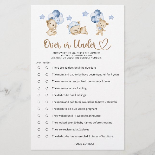 Teddy Bärenjunge Dusche über oder unter (Vorderseite)