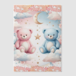 Teddy Bärenwolken und Mondplakette