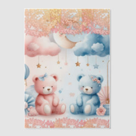 Teddy Bärenwolken und Mondplakette