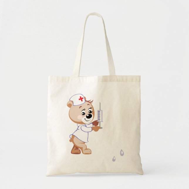 Teddy-Bärn-Krankenschwester-Taschen-Tasche Tragetasche (Vorne)
